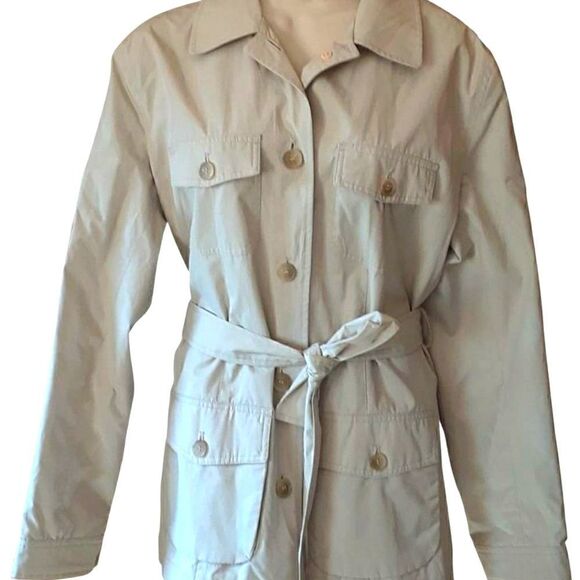 Dockers Khaki Trench Coat Medium - Picture 1 of 9